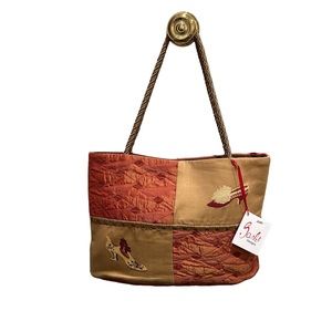 Scarlet Designs Embroidered Shoe Taffeta Polyester Silk Rope Strap Shoul…